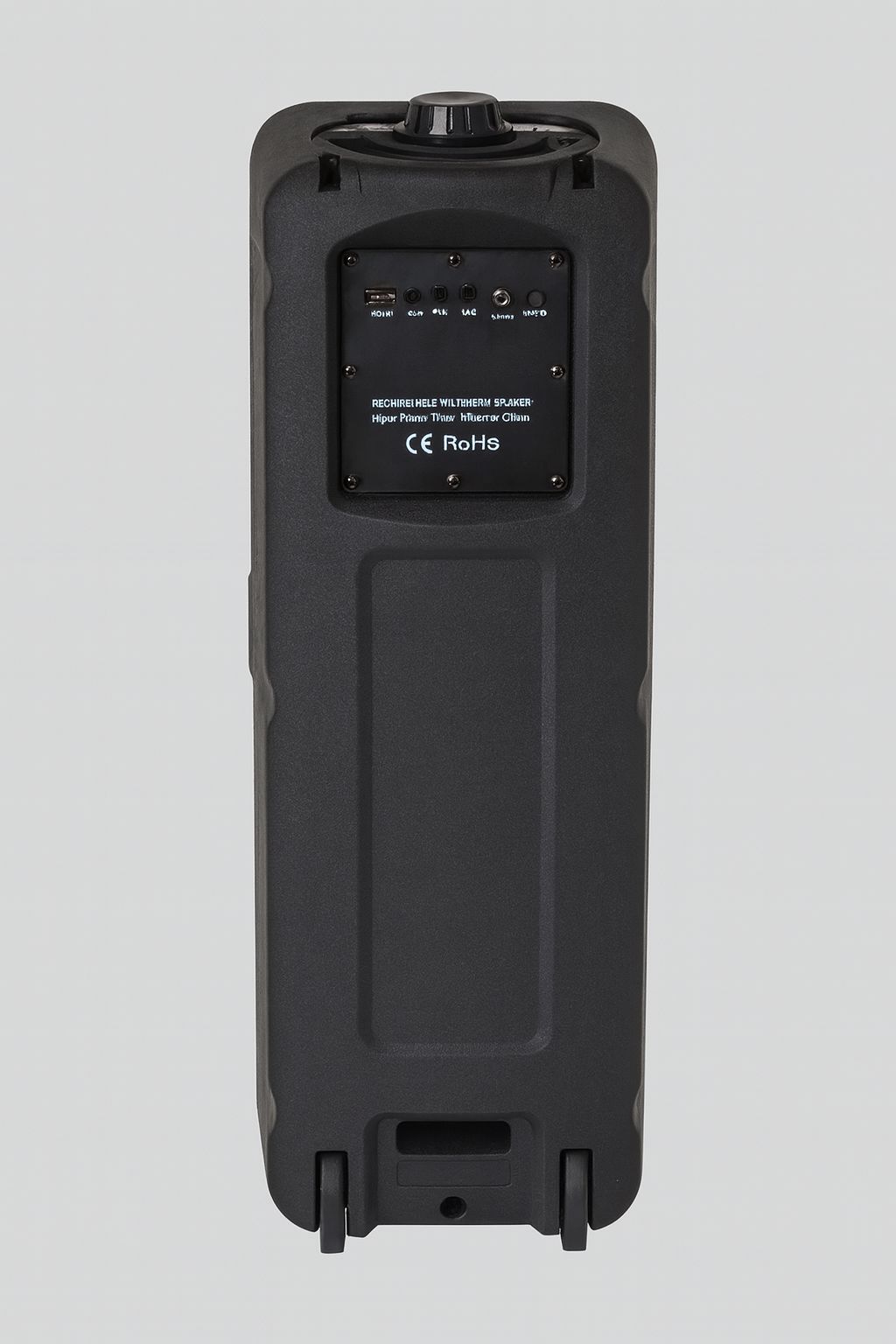 Neovud Boombox 1200 Wireless Mic, RGB Lightning 40 W Bluetooth Party Speaker 20HRS Battery (Black, Stereo Channel)