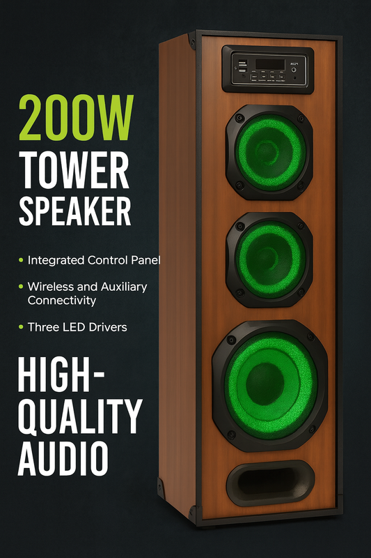 Neovud MS31 200W Heavy BeatBoom RGB Lightings Tower Speaker 1 year Warranty